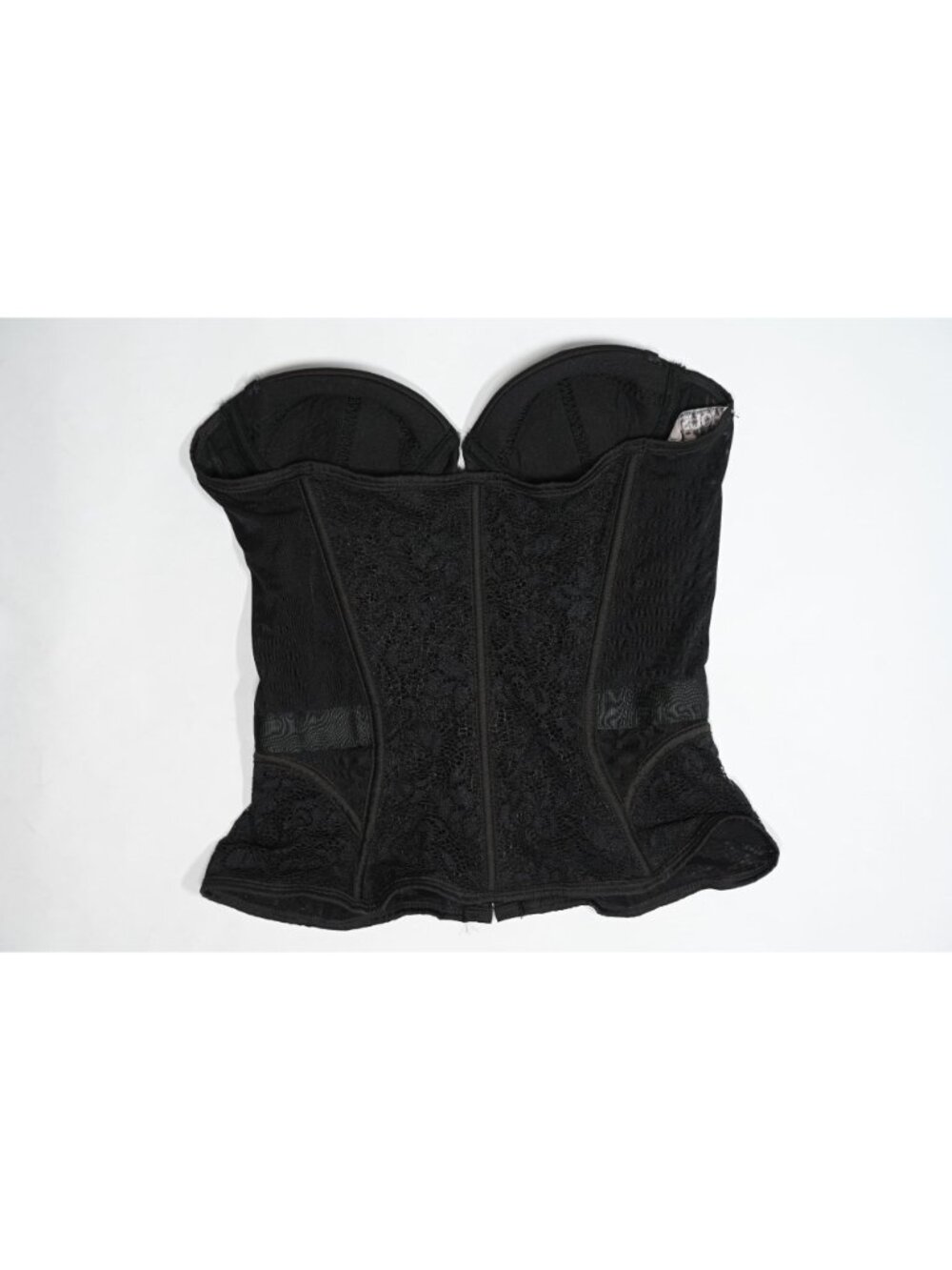House of CB Mikaelya Lace Boned Corset in Black - Picture 2 of 3